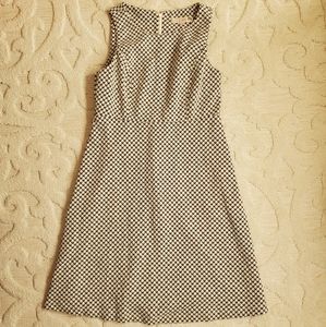 LOFT Black & White Pattern Dress